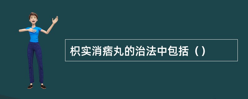 枳实消痞丸的治法中包括（）