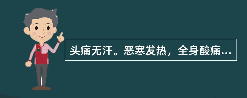 头痛无汗。恶寒发热，全身酸痛，胸闷脘痞，心烦口渴，小便短赤，舌尖边红。苔白腻，脉濡数。治宜（）