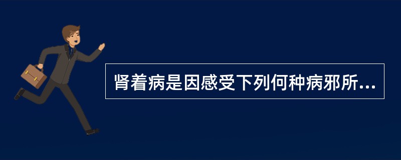 肾着病是因感受下列何种病邪所致（）