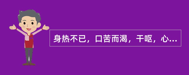 身热不已，口苦而渴，干呕，心烦，小便短赤，胸胁不舒，舌红，苔黄，脉弦数。治疗代表方为（）