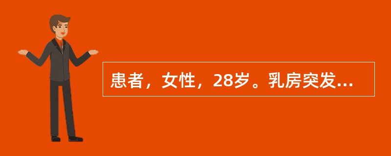 患者，女性，28岁。乳房突发皮肤掀红漫肿，疼痛剧烈，肿势扩大，形寒壮热，治疗时应诊断为（）