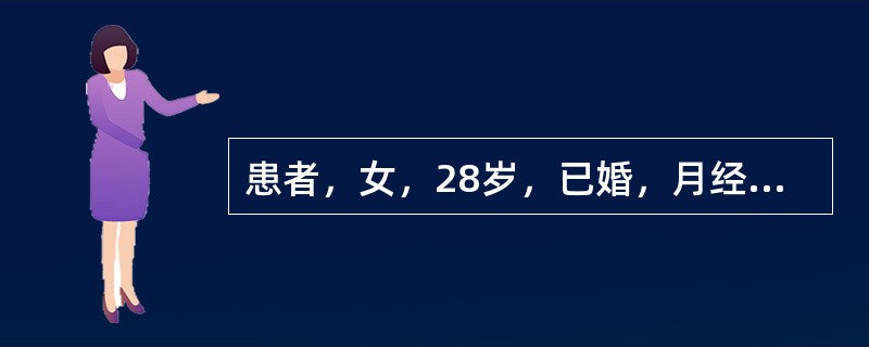 患者，女，28岁，已婚，月经周期正常，经期6天，近半年来，每月于月经后7天左右见阴道少量出血，色红，质黏腻，持续2～4天自止伴胸闷烦躁，神疲乏力，食欲不佳，舌苔白腻，脉滑此病诊断为