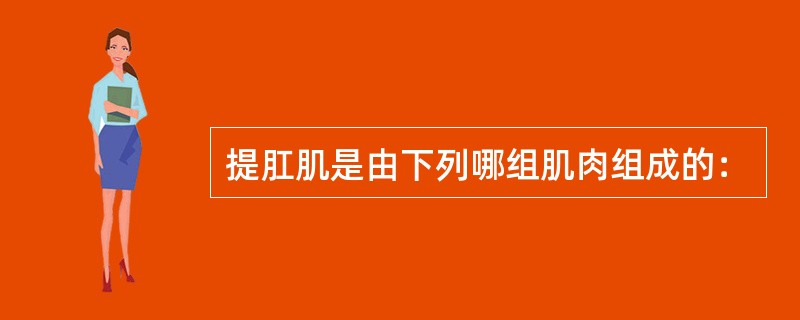 提肛肌是由下列哪组肌肉组成的：