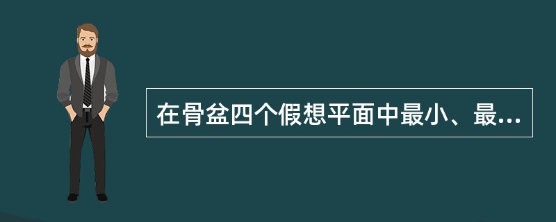 在骨盆四个假想平面中最小、最窄的平面是