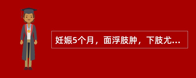 妊娠5个月，面浮肢肿，下肢尤甚，按之不起，腰酸乏力，下肢逆冷，小便不利，舌淡苔白润，脉沉迟。其证候是