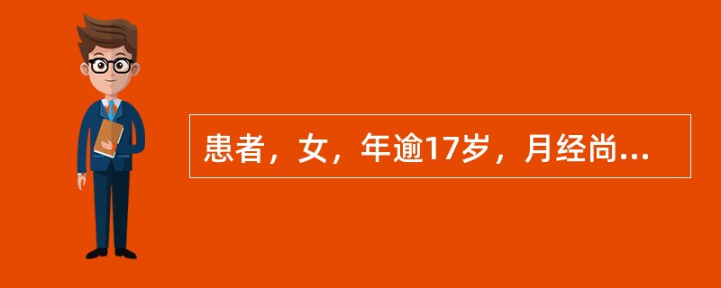 患者，女，年逾17岁，月经尚未来潮，体质虚弱，腰腿酸软，头晕耳鸣，舌淡黯，脉沉细，其症属