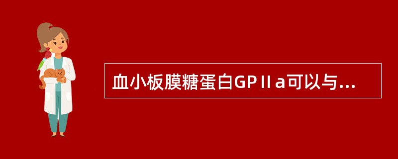 血小板膜糖蛋白GPⅡa可以与哪种糖蛋白结合？（　　）