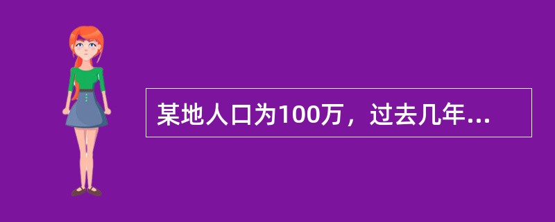 某地人口为100万，过去几年每年发生伤寒患者在10例左右，而某年伤寒的发病率为10/10万（　　）。