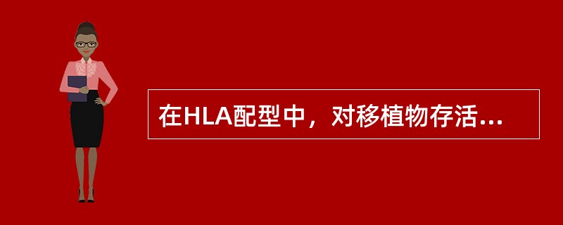 在HLA配型中，对移植物存活影响较大的位点是（　　）。