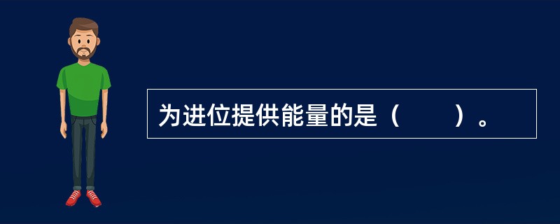 为进位提供能量的是（　　）。
