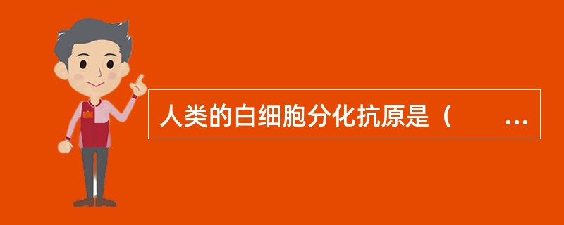 人类的白细胞分化抗原是（　　）。