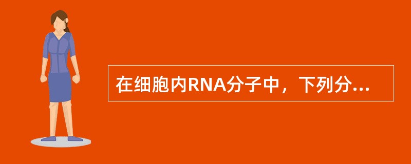 在细胞内RNA分子中，下列分子所占比例最大的是（　　）。