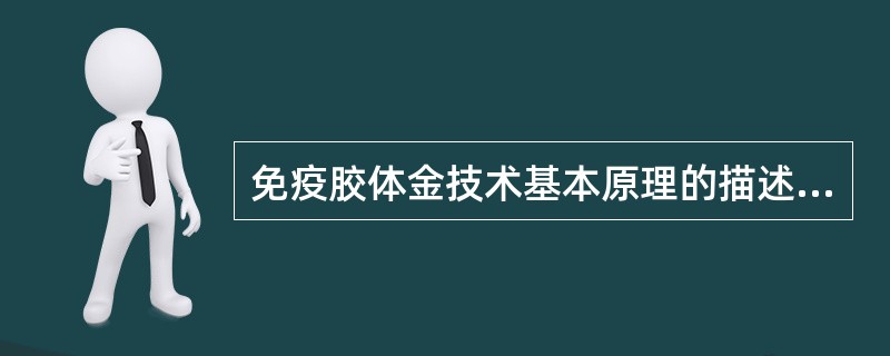 免疫胶体金技术基本原理的描述哪项是不正确的