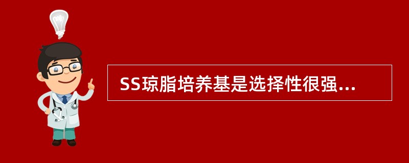  SS琼脂培养基是选择性很强的培养基，成分较多，其指示剂为()。