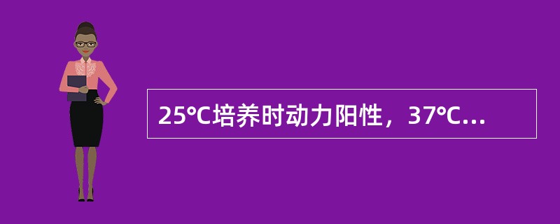 25℃培养时动力阳性，37℃培养时动力阴性的细菌是（　　）。