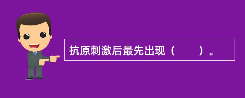 抗原刺激后最先出现（　　）。