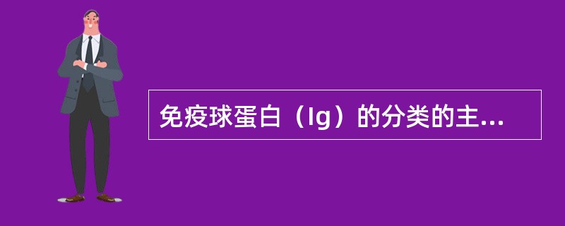 免疫球蛋白（Ig）的分类的主要依据是（　　）。