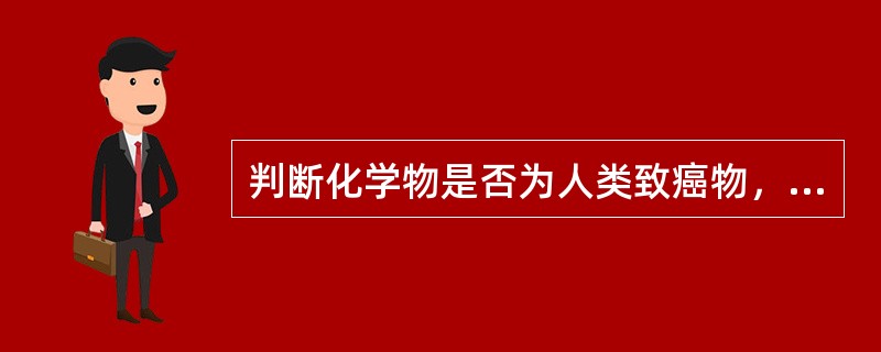 判断化学物是否为人类致癌物，具有决定意义的是（　　）。