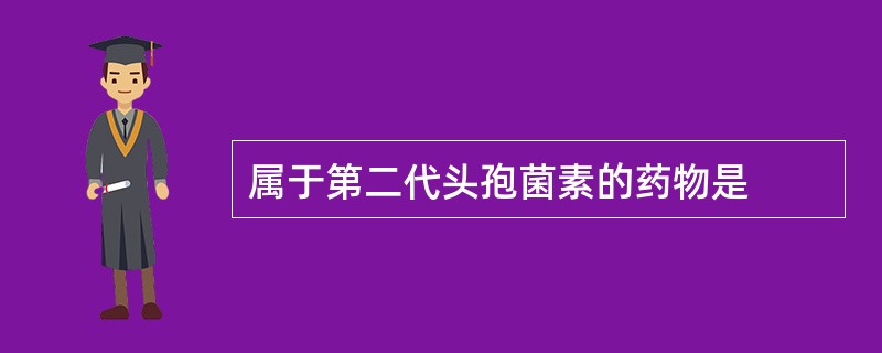 属于第二代头孢菌素的药物是