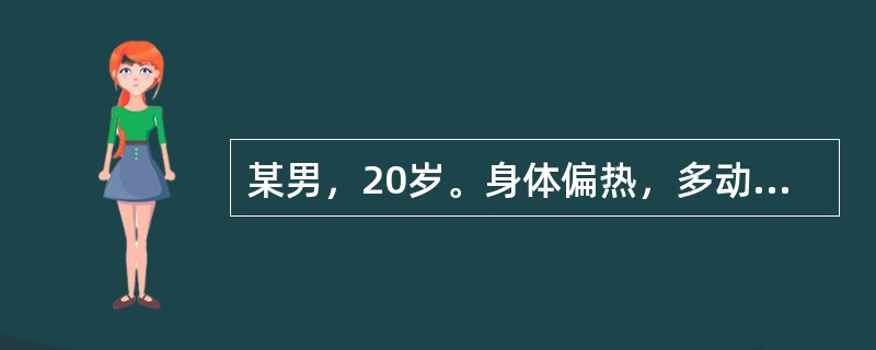 某男，20岁。身体偏热，多动.好兴奋，其体质类型应辨为