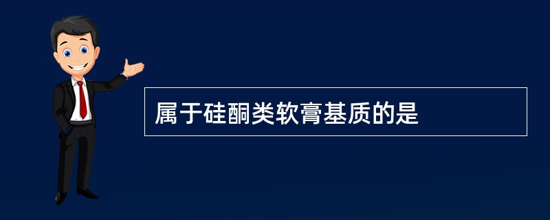 属于硅酮类软膏基质的是