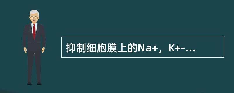 抑制细胞膜上的Na+，K+-ATP酶，导致细胞内Ca2+浓度增加，增强心肌收缩力的药物是