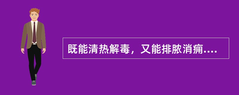 既能清热解毒，又能排脓消痈.利尿通淋的药物是