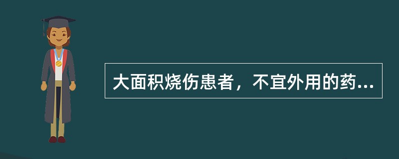 大面积烧伤患者，不宜外用的药物是