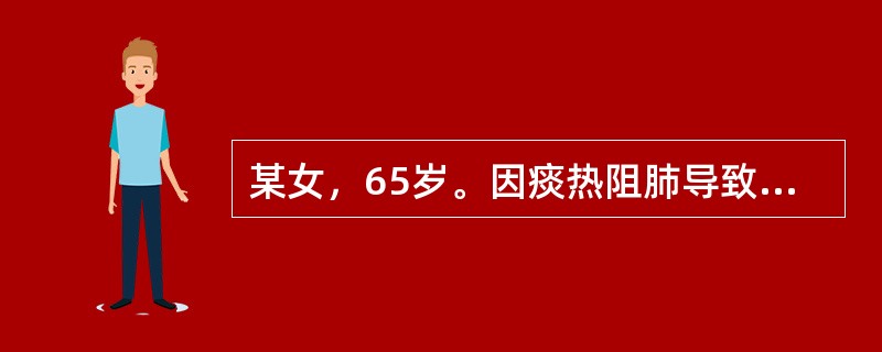 某女，65岁。因痰热阻肺导致咳嗽痰多，痰黄黏稠，胸腹满闷。宜选用