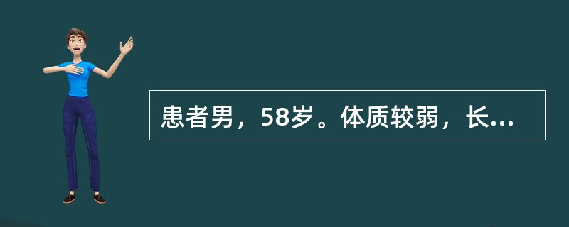 患者男，58岁。体质较弱，长期失眠，伴心悸健忘，多梦盗汗，虚烦不安。医生诊断为不寐，辨证为阴血亏虚证，治宜滋阴养血，养心安神。患者服用一段时期后发现尿量明显较少，检查小便显示尿中有蛋白，尿比重降低，尿