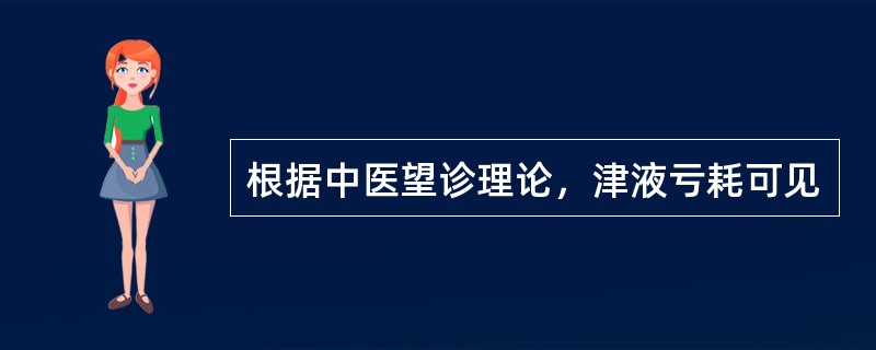 根据中医望诊理论，津液亏耗可见