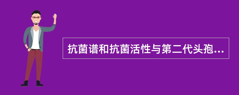 抗菌谱和抗菌活性与第二代头孢菌素相似的其他β-内酰胺类药物是