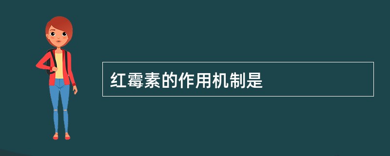 红霉素的作用机制是