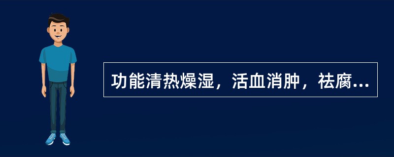 功能清热燥湿，活血消肿，祛腐生肌。主治湿热瘀阻所致的各类痔疮.肛裂的中成药是