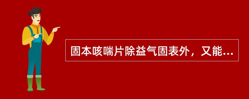 固本咳喘片除益气固表外，又能（　　）。