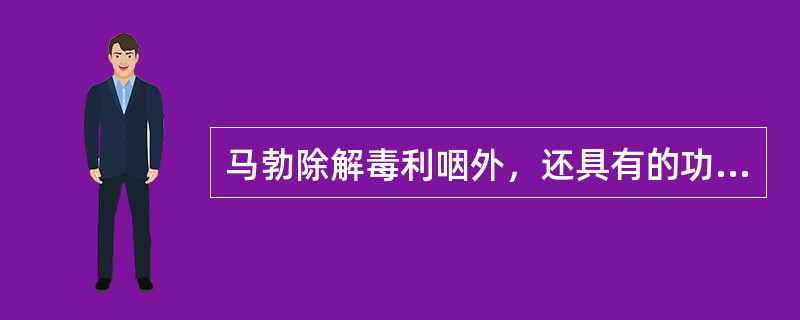 马勃除解毒利咽外，还具有的功效是