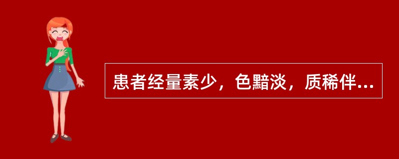 患者经量素少，色黯淡，质稀伴腰膝酸软，头晕耳鸣，足跟痛，小腹冷，舌淡，脉沉迟。治疗可选用的中成药有