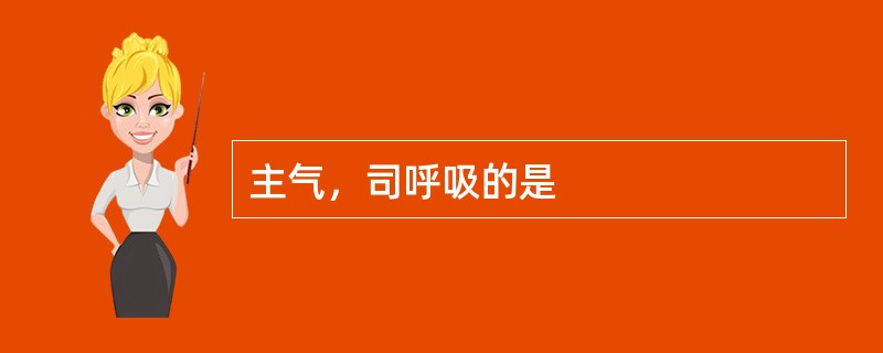 主气，司呼吸的是