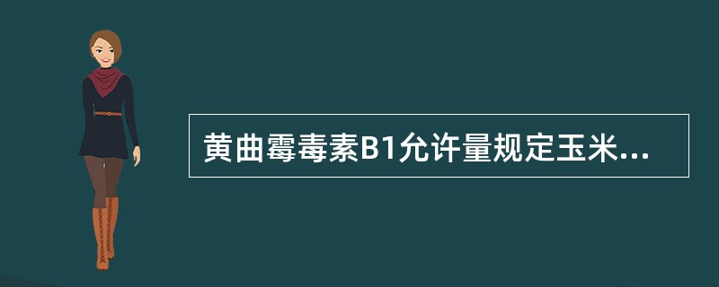 黄曲霉毒素B1允许量规定玉米、花生仁、花生油（　　）。