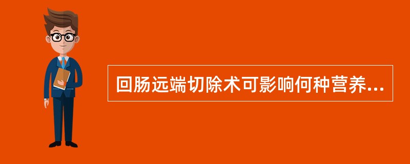 回肠远端切除术可影响何种营养素吸收？（　　）