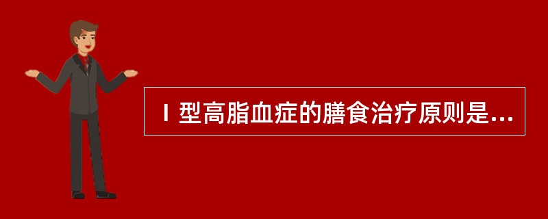 Ⅰ型高脂血症的膳食治疗原则是严格限制（　　）。