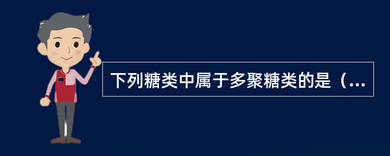 下列糖类中属于多聚糖类的是（　　）。