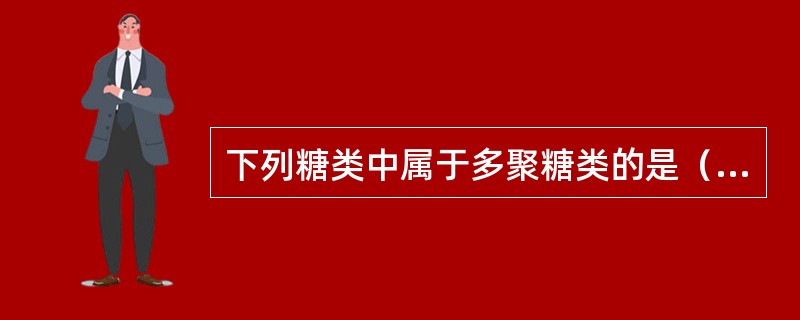 下列糖类中属于多聚糖类的是（　　）。