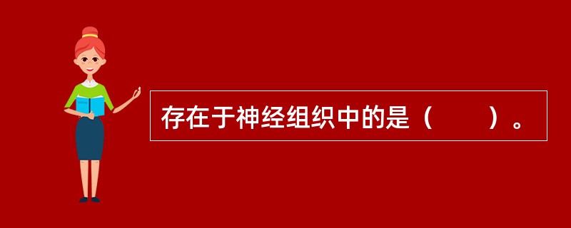 存在于神经组织中的是（　　）。