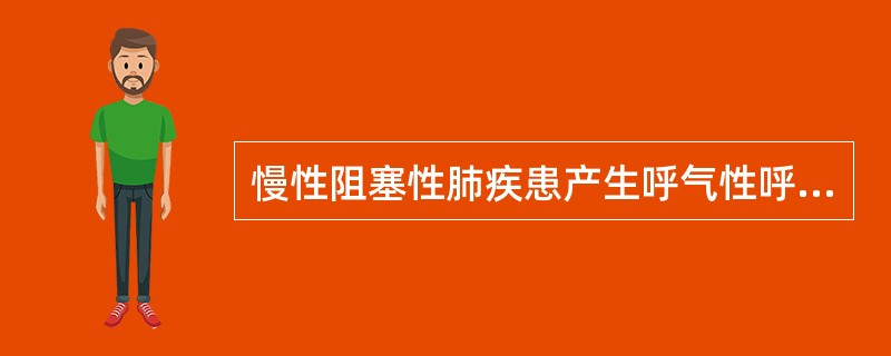 慢性阻塞性肺疾患产生呼气性呼吸困难主要机制是