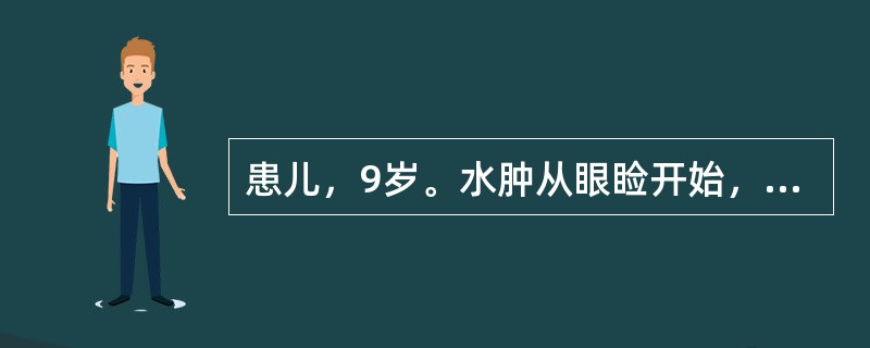 患儿，9岁。水肿从眼睑开始，迅速波及全身，皮肤光亮，按之凹陷即起，尿少色赤，伴咽红肿痛，肢体酸痛，苔薄白，脉浮。其治法是（　　）。