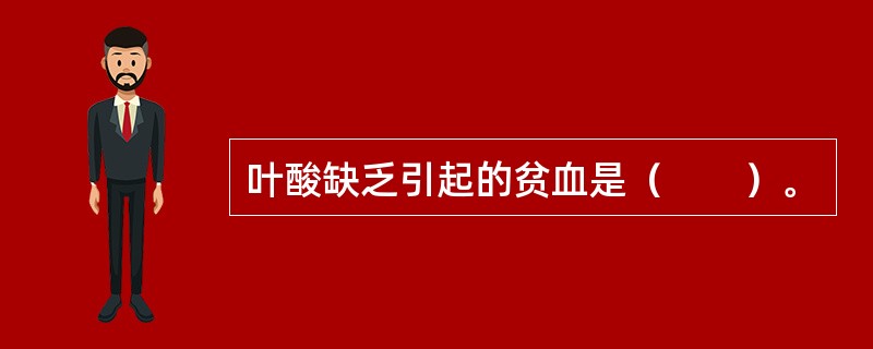 叶酸缺乏引起的贫血是（　　）。