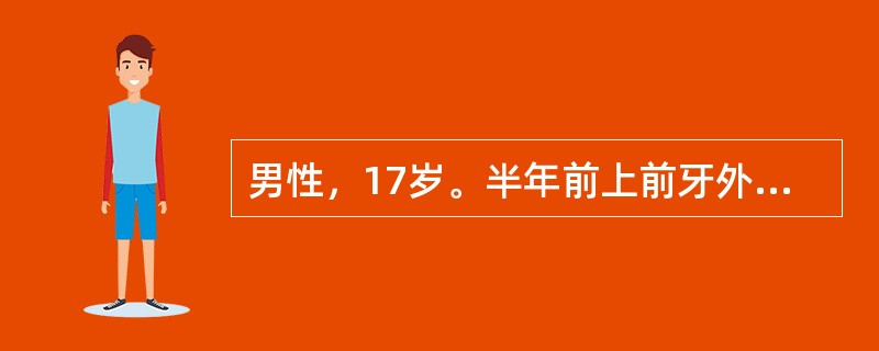 男性，17岁。半年前上前牙外伤冠折露髓未治，现因唇侧牙龈鼓包就诊，医师应做的最重要的检查项目是