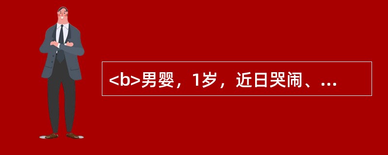 <b>男婴，1岁，近日哭闹、拒食、流涎，检查见邻近磨牙的上腭和龈缘处见大面积浅表溃疡，上覆黄色假膜，偶见个别针头大小小水疱。</b>该患儿可能患有的疾病是