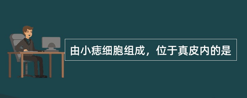 由小痣细胞组成，位于真皮内的是